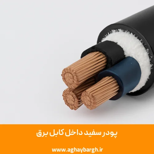 پودر سفید داخل کابل برق